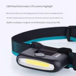 XIAOMI NEXTOOL Headlamp COB Multi-Purpose Headlight Waterproof Type-C Rechargeable Head Light LED Flashlight Outdoor Lamp - set 1, Black