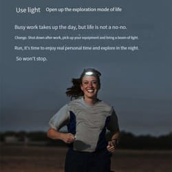 XIAOMI NEXTOOL Headlamp COB Multi-Purpose Headlight Waterproof Type-C Rechargeable Head Light LED Flashlight Outdoor Lamp - set 2, Black