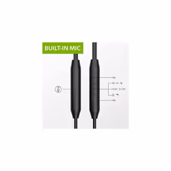 C171 - Wired USB C Headphones & Microphone for Sports and Running with Over-Ear Earbud Hooks and in-Line Volume Control, Compatible with Samsung