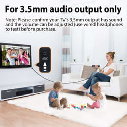 Headphones for TV with LONG CORD Earbuds, 12FT / 3.5M Extension Cable Earphones Ear buds for PC, 3.5mm Audio Output, Metal Stereo In-Ear Wired Bass...