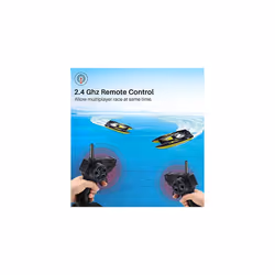 Syma Remote Control Boat, Radio Controlled Boat, Rc Boat for Adult Kids, Racing 2.4GHz High Speed Boat for Pools Lakes Outdoor with Low Power Alarm Wa