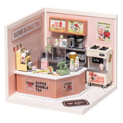 ROBOTIME Bausatz Bubble Tea - Teeladen DIY miniature house