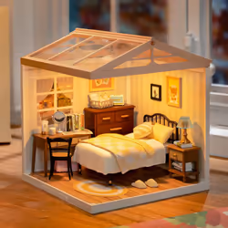 ROBOTIME Sweet Dream Bedroom DIY miniature house