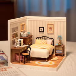 ROBOTIME Sweet Dream Bedroom DIY miniature house