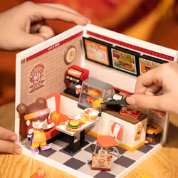 ROBOTIME Yum Yum Burgers DIY miniature house