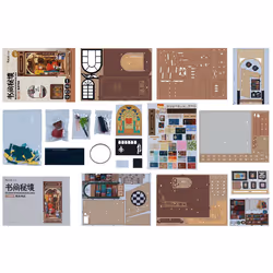 ROBOTIME TGB07 DIY miniature house/book nook DIY book nook - Additional view 7
