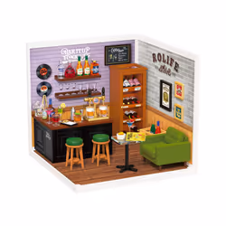 ROBOTIME Leisurely Cheers Bar, DIY miniature house, Boy/Girl, 8 yr(s), Adult/Child, Multicolour, Plastic