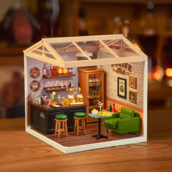 ROBOTIME Leisurely Cheers Bar DIY miniature house