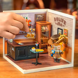 ROBOTIME Leisurely Cheers Bar DIY miniature house