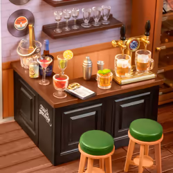 ROBOTIME Leisurely Cheers Bar DIY miniature house - Additional view 4