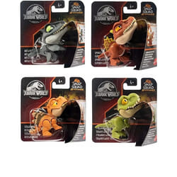 Jurassic World Pin Dinosaur 7cm Action Figure Snap Squad X4 Full Set