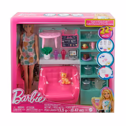 Barbie Cute N Cozy Caf? Doll With Accessories Playset