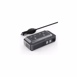 BESTEK 200W Power Inverter Dc 12V to Ac 230V 240V Car Voltage Converter Transformer with 3-Pin Sockets & 4-USB Ports