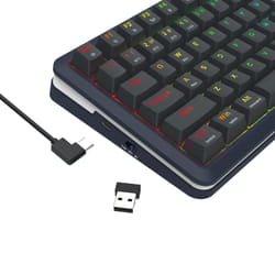 REDRAGON K708-RGB-PRO FLEKACT keyboard USB + RF Wireless + Bluetooth Black