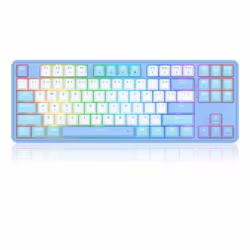 REDRAGON K707WBB-RGB StarBlade, Wired & Wireless, USB + RF Wireless + Bluetooth, Mechanical, White