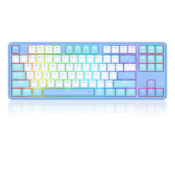 REDRAGON K707WBB-RGB StarBlade keyboard USB + RF Wireless + Bluetooth White