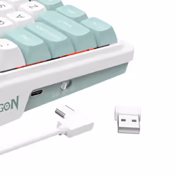 REDRAGON K719WG-RGB-PRO Galatin keyboard USB + RF Wireless + Bluetooth White