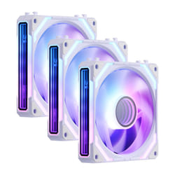GCF012 Reverse 120mm PC Case Fan, Daisy-Chain Connection, 5V 3Pin ARGB Lighting, 4 Pin PWM Case Fan, for Radiator/Computer Case Cooling, 120x120x25mm,