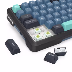 REDRAGON K724GBG-RGB-PRO Behemoth, Wireless, USB + RF Wireless + Bluetooth, Mechanical, Grey