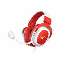 Havit H2002d - gaming headphones, white and red