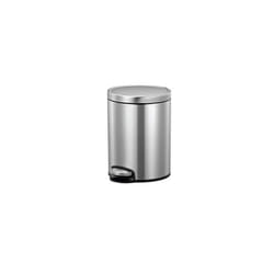 Eva Pedal Bathroom Bin with Soft Close Lid - Perfect for Bathroom, Bedroom & Home, Stainless Steel (5 Litres)
