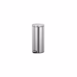 EKO - Eva Kitchen Bin - Pedal Rubbish Bin with Removable Inner Bucket - Perfect for Kitchen & Home, Stainless Steel, 30 Litre