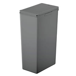 - Morandi Kitchen Bin - Plastic Touch Top Kitchen Bin - Recycling Bins For Kitchen & Home Large Push Top Bin -Dark Grey, 40 Litre