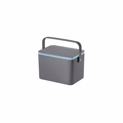 EKO - Deco Food Waste Caddy - Countertop Bin for Compostable Waste - Perfect for Kitchen & Home, Grey, 4Litre