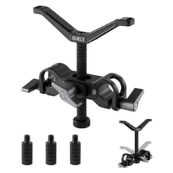 SIRUI Camera Lens Support  Universal 15mm Rail Telephoto Long Lens Support Bracket with Vertical and Horizontal Adjustment  3 Extension Rods