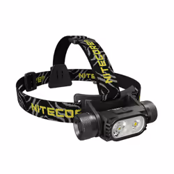 Nitecore HC68, Headband flashlight, Black, Aluminium, Buttons, 2 m, 2 m