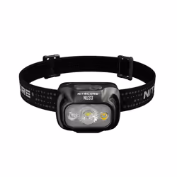 Nitecore NU33, Headband flashlight, Black, Aluminium, Buttons, 1 m, IP66