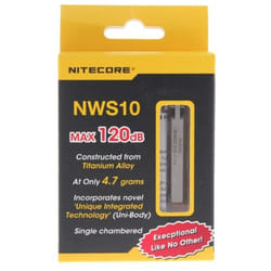 Nitecore NWS10 Titanium Emergency Whistle (Single Chamber)