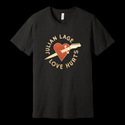 Julian Lage Love Hurts Heart T-shirt S - XXL