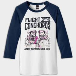 Flight of the Conchords FOTC Astronaut Raglan T-shirt S - XXL
