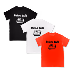 Bikini Kill Record Player T-shirtï¼blackï¼ S - L