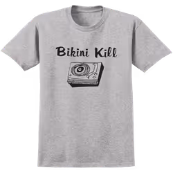 Bikini Kill Record Player (Grey) T-shirt S - M