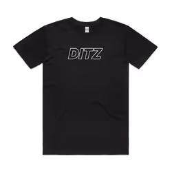DITZ DITZ Logo Black T-Shirt S - XXL