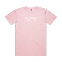 DITZ DITZ Logo Pink T-Shirt S - XXXL