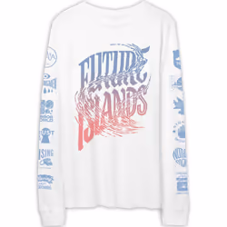 Future Islands ALAYA White Longsleeve T-Shirt S - XXL