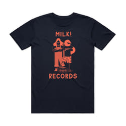 Courtney Barnett Milk Records Navy T-Shirt S - XL