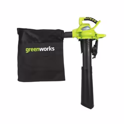 Greenworks GD40BV, Handheld blower, 185.08 km/h, Black, Green, Blowing / Sucking, 90 dB, 45 L