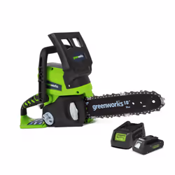 Greenworks G24CSK2 Cordless 24v Chainsaw 25cm/10in with Battery