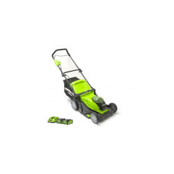 Garden Equipment - Greenworks GWG40LM41K2X 40cm 2x 2ah Bat & Char Lawn Mower