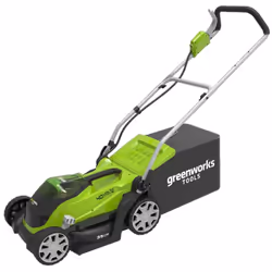 Greenworks Lawn Mower Grass Cutter with 2x40 V 2 Ah Battery G40LM35 2501907UC