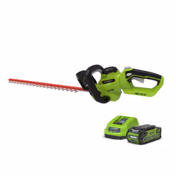 Greenworks G40HT61K2 Cordless 40v Hedge Trimmer 61cm/24in with Battery