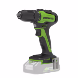 Greenworks 3704007, Power screwdriver, Pistol handle, Black, Green, Brushless, Belt clip, 35 N⋅m