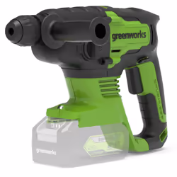 Greenworks 3803007, Keyless, Black, Green, Brushless motor, 2.4 cm, 2 J, 1.3 cm