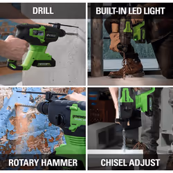 Greenworks 3803007 rotary hammer Keyless - Additional view 4