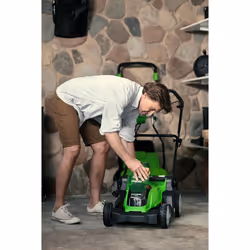 Greenworks 2516107 lawn mower Walk behind lawn mower Battery Black, Green - Additional view 4