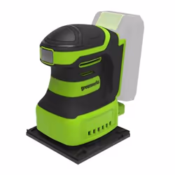 Greenworks G24SS14, Sheet sander, Black, Green, Brushless, 12000 RPM, Battery, 24 V